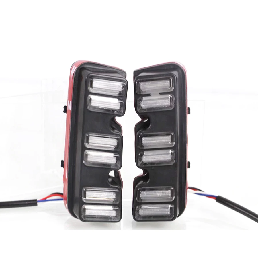 

2pcs Daytime Running Light for Hyundai Verna 2017 2018 DRL Fog Lamp Fog light with Yellow Turning Signal Driving Light
