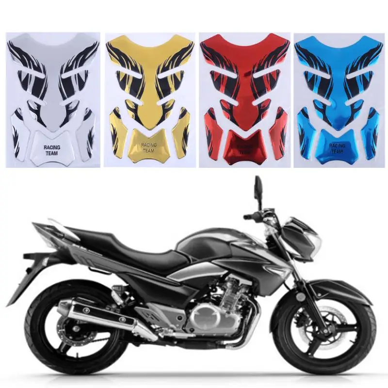 

1Pcs Silver Red Gold Blue 3D Motorcycle Fuel Oil Tank Pad Decal Protector Cover Sticker Universal for YAMAHA Car Styling Sticker