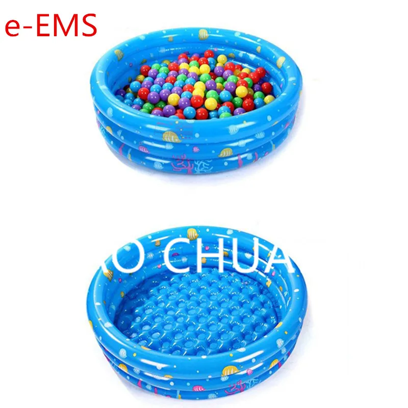 

Inflatable Swimming Pool Fishing Pond Sea Ball Pool PVC Home Use Pool Thicken Three Rings Round Bath Bucket G957