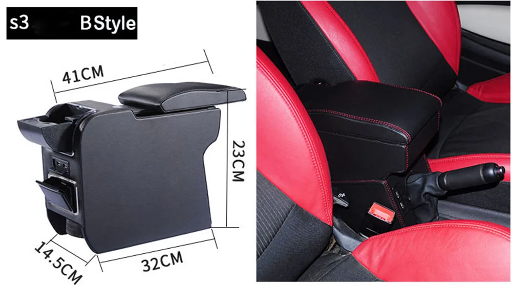 PU Leather Car Armrests Box Container Central Storage For MINI Cooper One Countryman Clubman Car Styling Accessories momo steering wheel