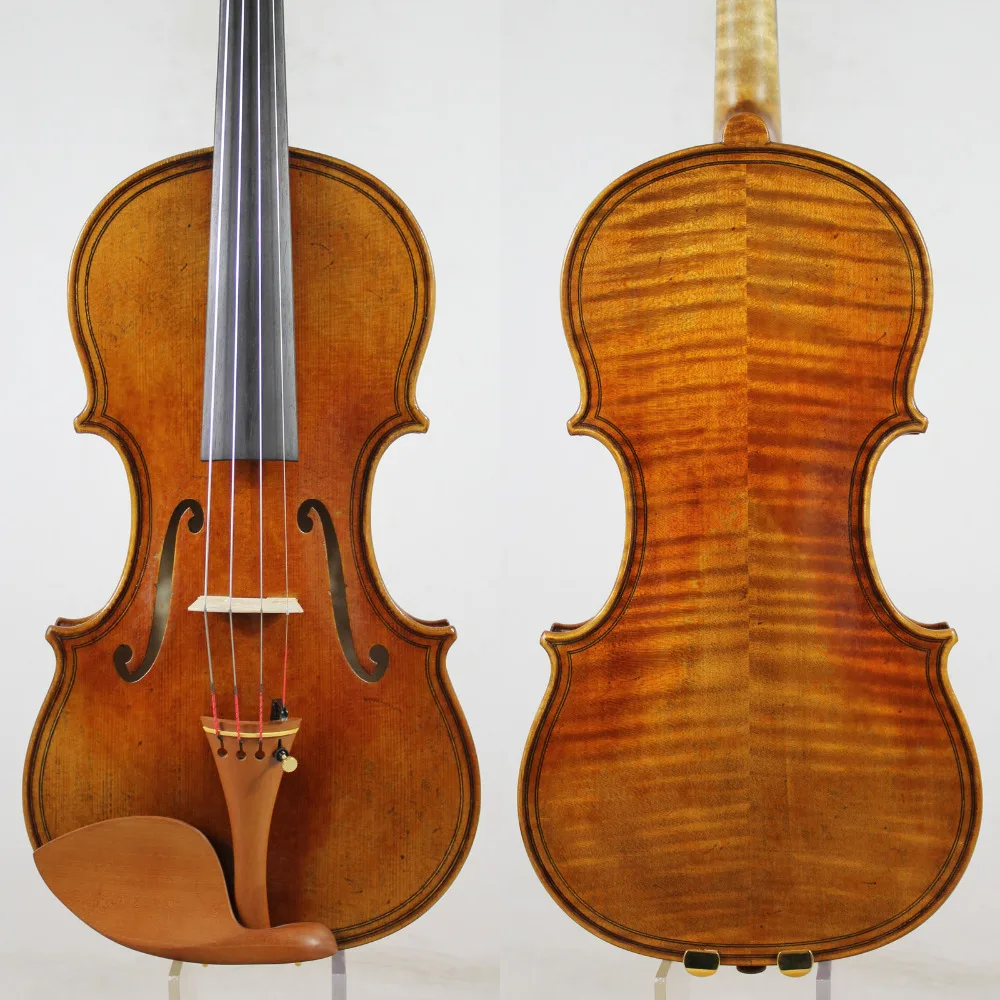 

Maggini Style 4/4 Violin violino Copy!Good Projection,Open Tone !+ Free Case, Bow, Rosin,Shipping!Aubert Bridge!
