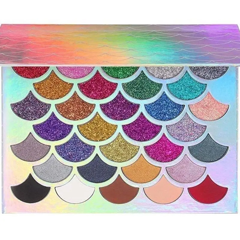 

GIVENONE 2018 Fashion Cosmetics 32 Color The Mermaid scale Glitter eyes shadow Palette Makeup Eye shadow Eyeshadow Palettes