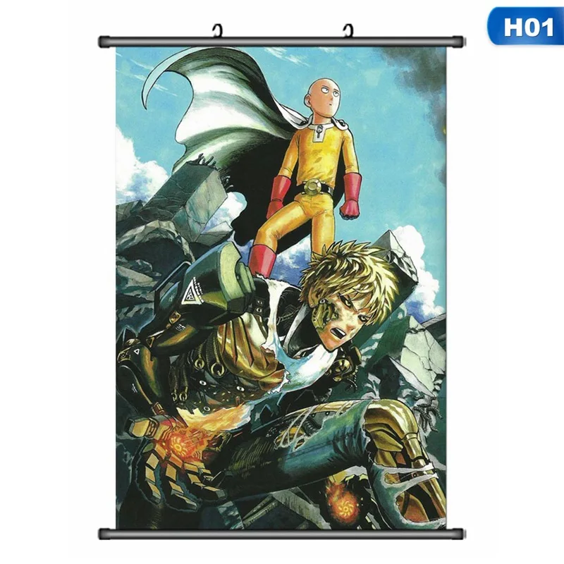 Постер One Punch-man 2019 постер на заказ атласный с принтом тканевый настенный из