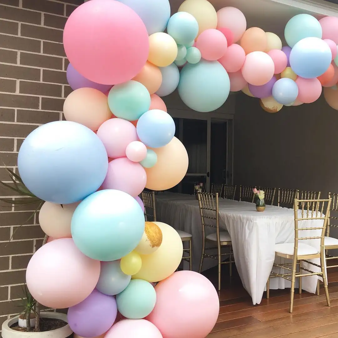 5 шт. 18 дюймов большие шары латексные Макарон пастельные шары для свадьбы и дня рождения пол раскрыть балоны стены арки мяч