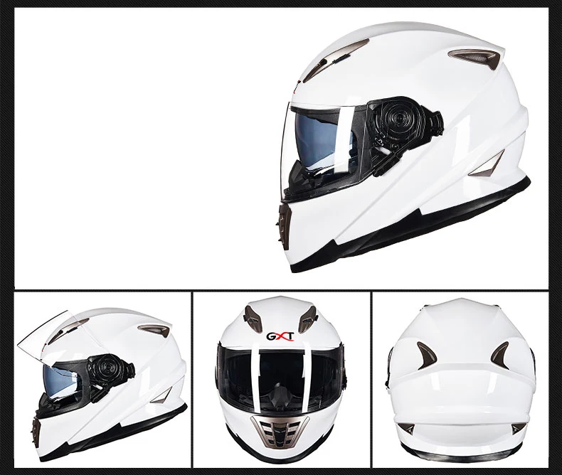 GXT череп модель мотоциклетный шлем зимний двойной объектив козырек для мужчин мото полное лицо шлемы мотогонок мотокросс шлем
