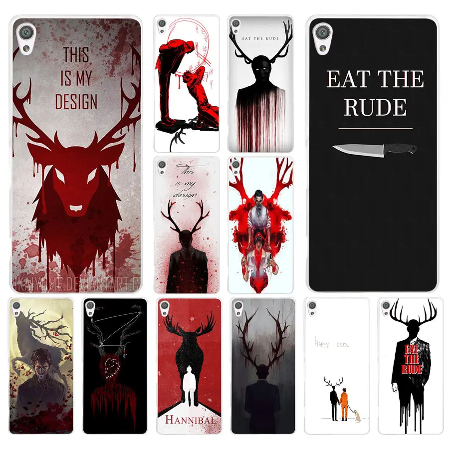 

133AD Hannibal eat the rude Hard Transparent Case Cover for Sony Xperia XA XA1 X XZ Z5 Z1 Z3 M4 Aqua E5 Compact Premium