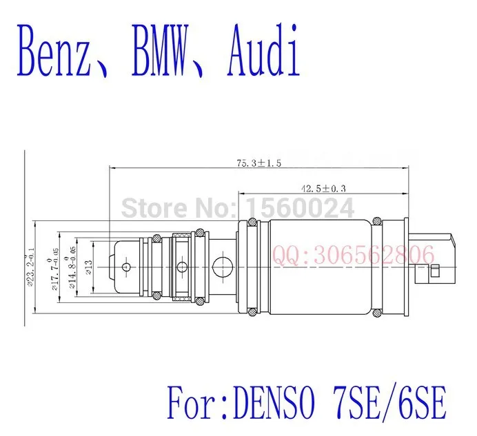 A/C Compressor Control Valve 80A816803A For DENSO 7SE 7SBU For BMW F20 F30 F36 Mercedes Benz W204 S204 W205 C217 0038304360