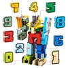 Figuras de acción de bloques creativos para niños, 10 Uds., figuras de acción, Robot de transformación, avión deformado, regalo para el coche, juguetes para niños ► Foto 2/6