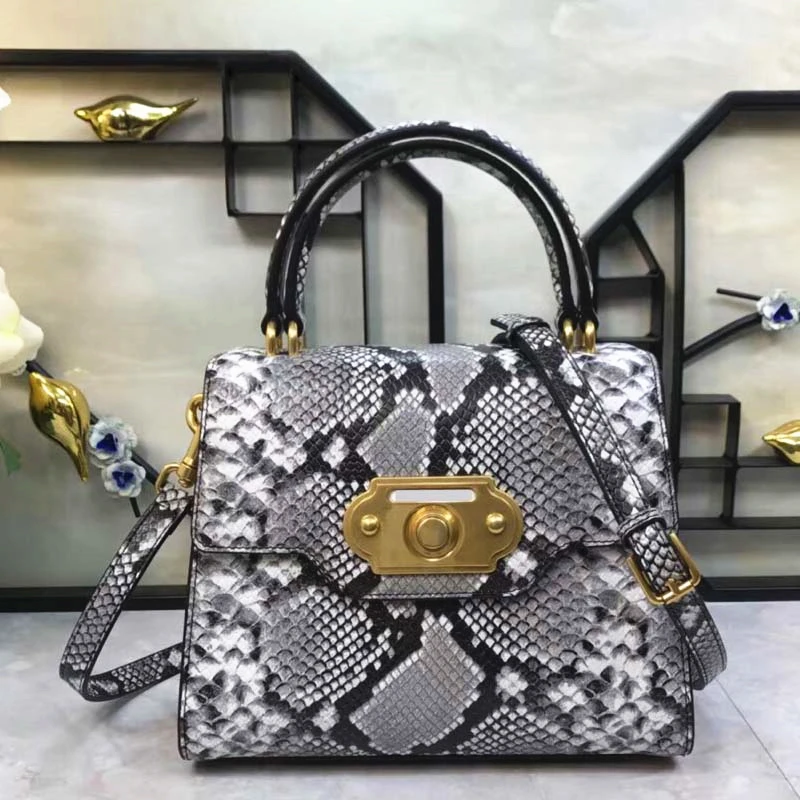 

Luxury Italy Brand Sicily Ethnic Style Bag Sicilian Handbags New Lady's Handbag Snake Print Totes Real Genuine Cow Leather Bag