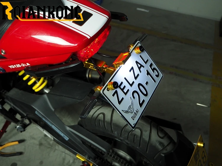 Держатель таблички для номера мотоцикла Kawasaki Z ZR ZX 125 250 750 750R 750S 800|Номерной знак| |