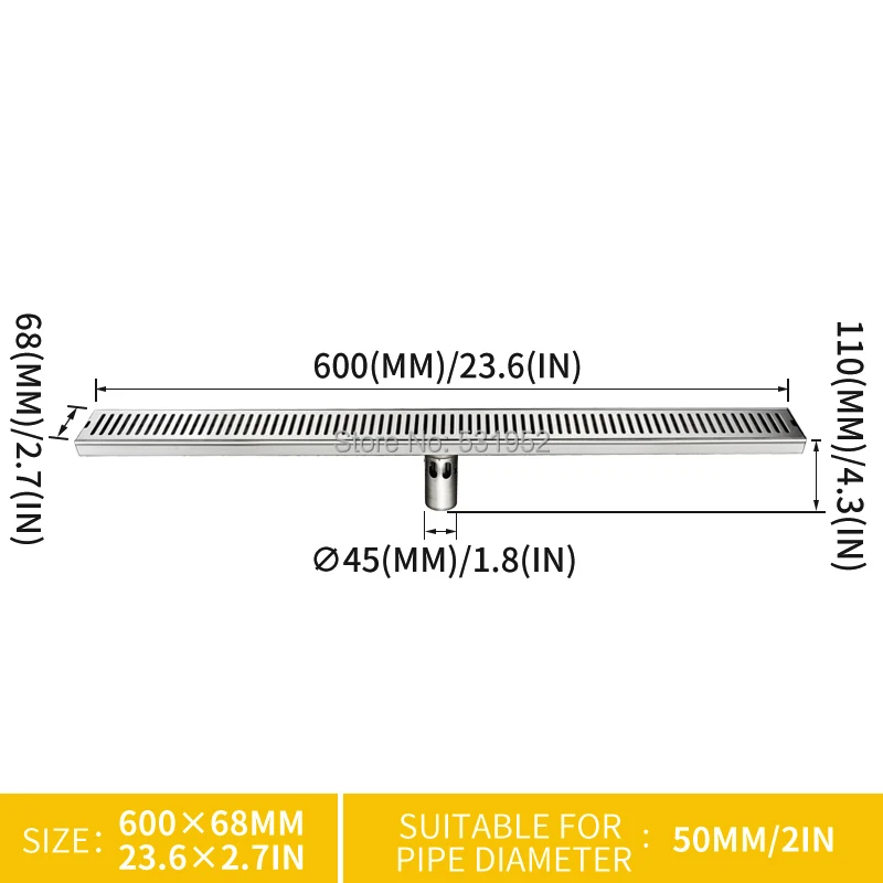 60 cm linear banheiro cozinha chuveiro quadrado 05