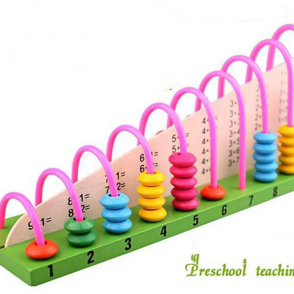 

Kids Wooden Toys Child Abacus Counting Beads Maths Learning Educational Toy