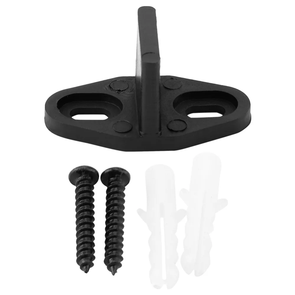 Black Coated Plastic Floor Guide for Sliding Barn Door