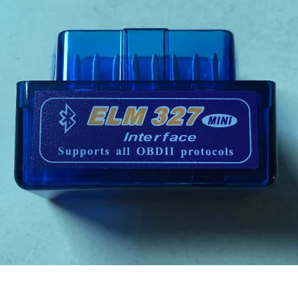 Мини OBD ELM327 v2.1 Bluetooth OBD2 Белый/Синий салона автомобиля диагностический Интерфейс ELM