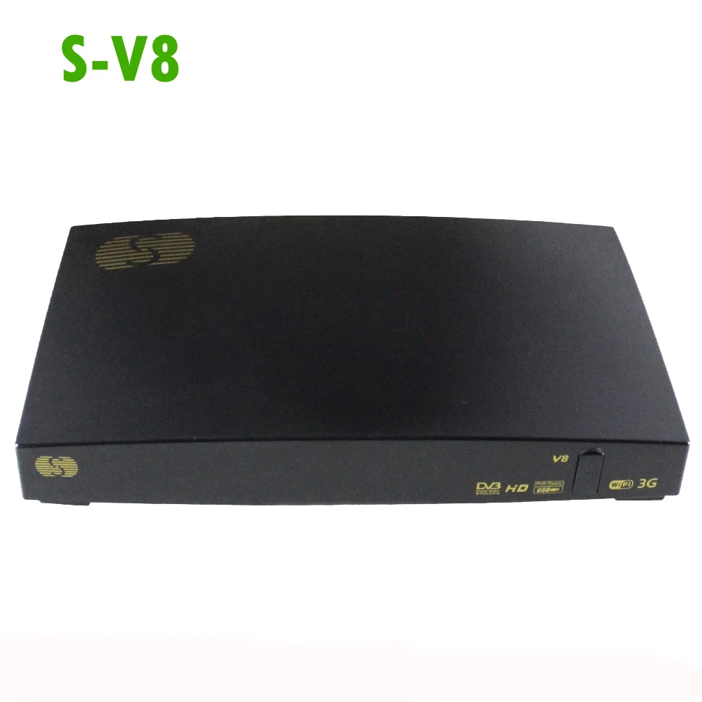 

In Stock V8 HD Satellite Receiver S-V8 support 2xUSB USB Wifi WEB TV Cccamd Newcamd YouTube YouPorn Weather Forecast V8