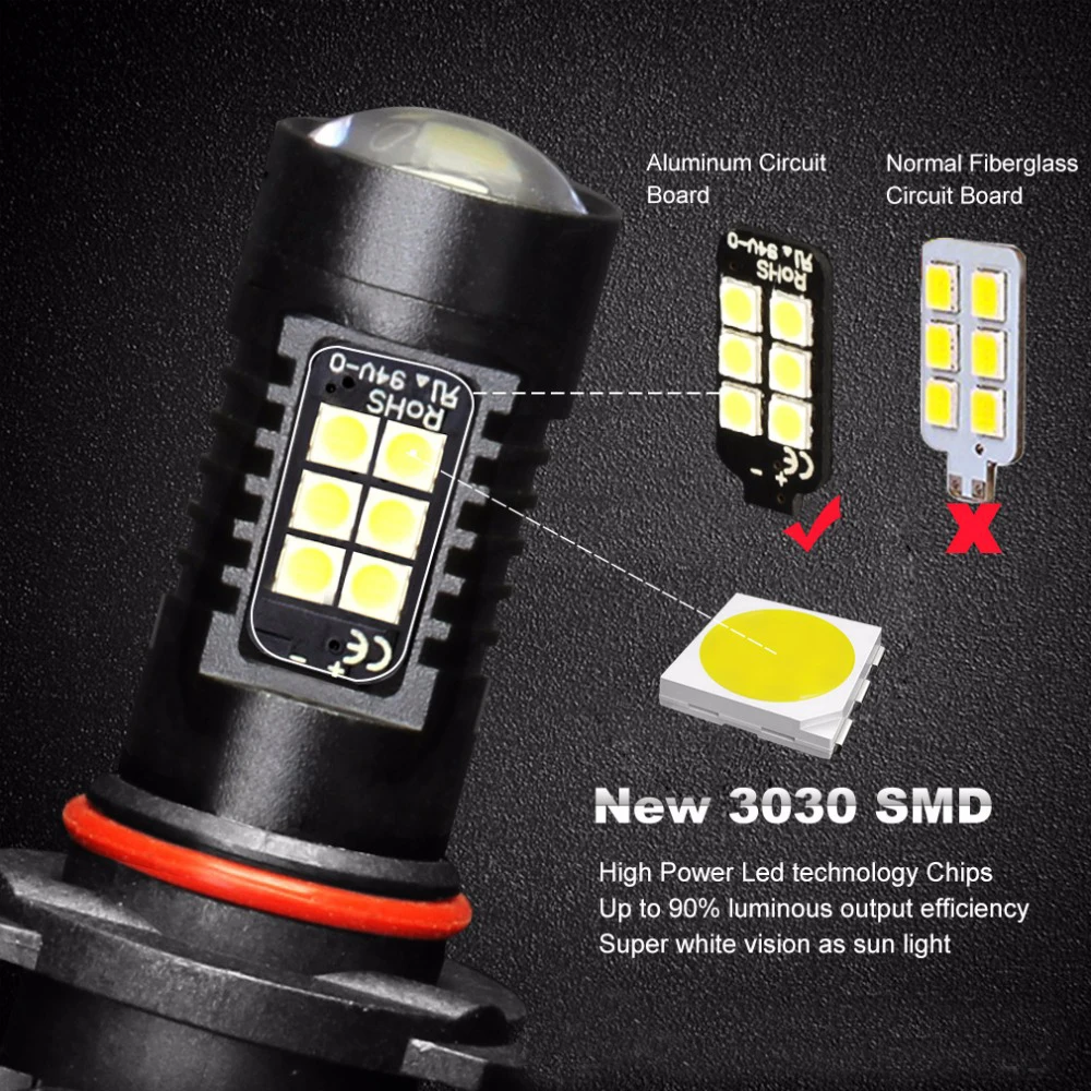 2 шт. светодиодные дневные ходовые огни Canbus 9005 3030 21SMD для VW Polo 2006 2011|Сигнальная