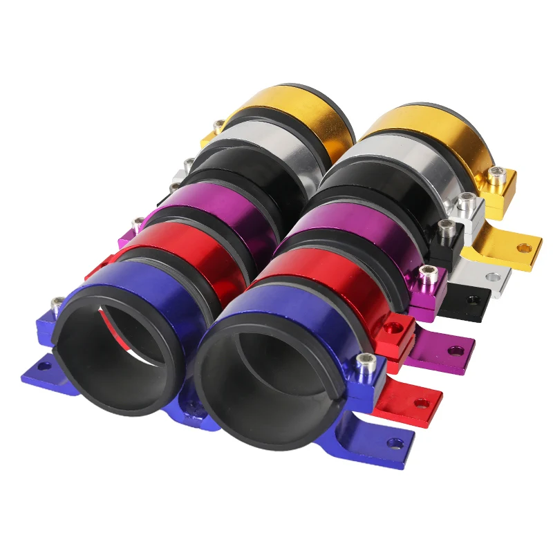 Car Fuel Accessories Dual Twin Fuel Pump Mount Bracket 60MM & Fuel Filter Clamp 60mm Cradle For Car Modified TK-CA747K2