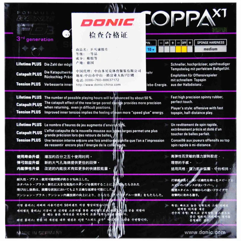 Оригинальные резиновые колпачки Donic COPPA X1 X2 для настольного тенниса с губкой пинг