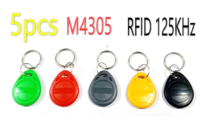 5 шт. EM4305 RFID поисковая метка кольцо для ключей 125 кГц перезаписываемый копия брелоки RFID карты