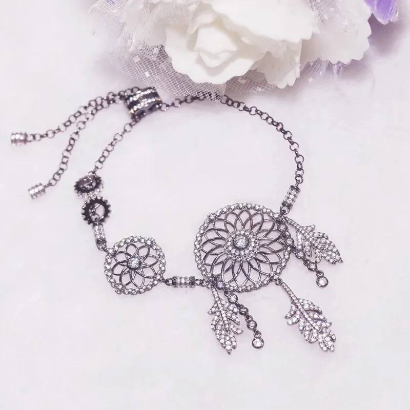 

Designer Fashion 925 Sterling Silver Jewelry 3A Cubic Zirconia Party Adjustable Bracelet
