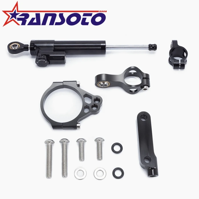 

RANSOTO Motorcycle Steering Damper Stabilizerlinear Linear Stabilizer Bracket kit For Kawasaki VERESYS 1000 2012-2016