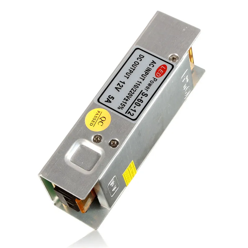 

12V 5A 60W Non Waterproof Lighting Transformers LED Driver Power Supply Switching Strip 3528 5050 Lighting Accessories