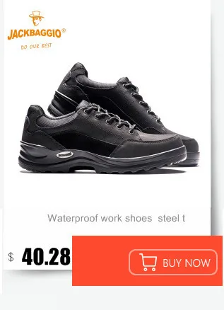 Военные рабочие ботинки, модная защитная обувь для мужчин, Нескользящие, дышащие Светоотражающие черные красивые мужские туфли в деловом