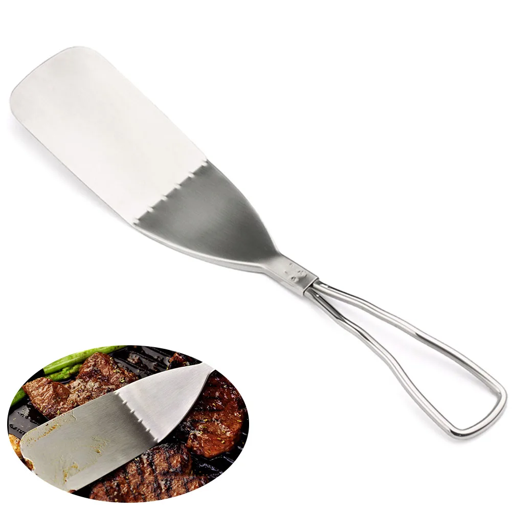 

Professional Spatulas Utensils Tool Pizza Baking Steak Shovel Cake Kitchen Ultra Thin Stainless Steel Server Cut Multifunction