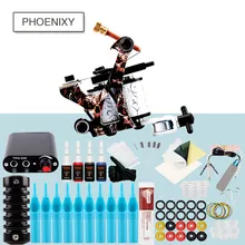 Полный комплект татуировки 1 комплект тату-машинки immber чернила блок питания, Иглы Насадки для тату-принадлежностей набор стартовый набор татуировки