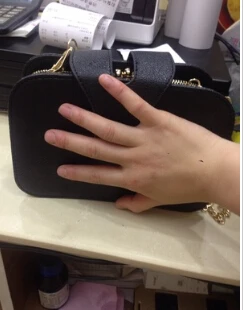 Женская модная сумка, трехслойная сумка через плечо, сумка-мессенджер, винтажная популярная маленькая сумка для мобильного телефона, сумка на цепочке черного цвета