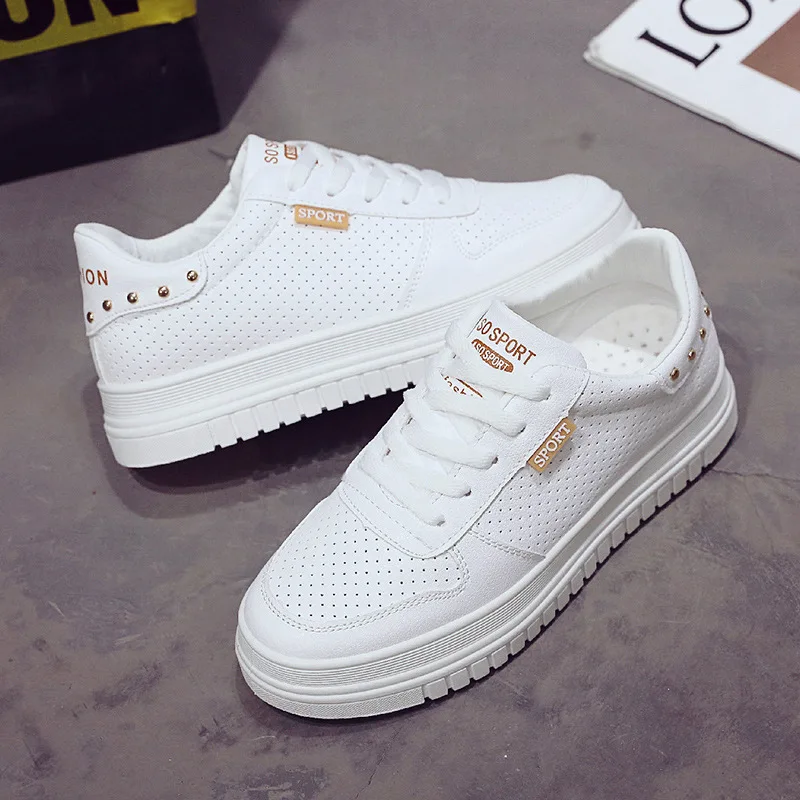 

sneakers 2018 small white shoes schoenen vrouw platform woman breathable wedge pink offplatform sneakers canvas shoe shoes