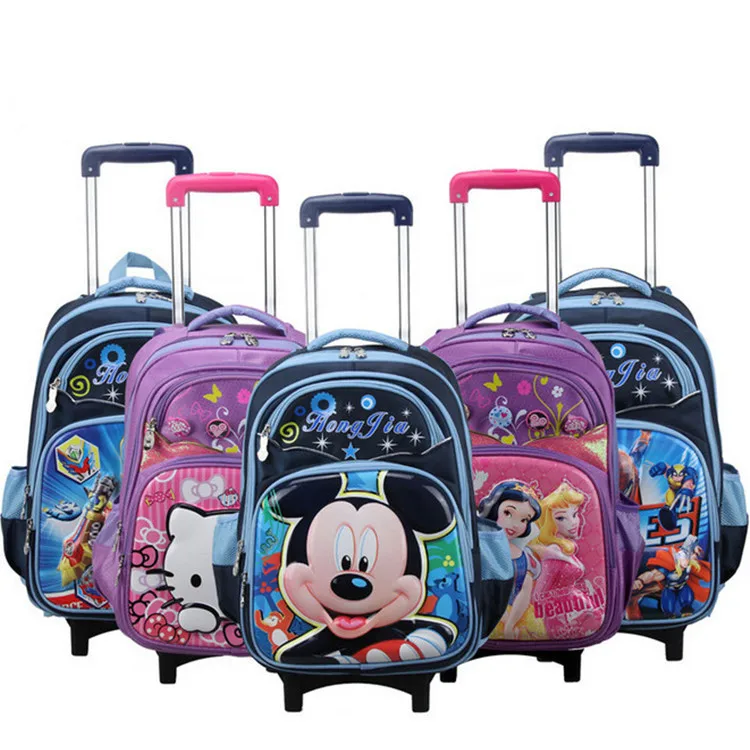 mickey mouse trolley school bag