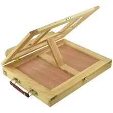 Folding desk Easel Portable Artist Wood Easels Multi function Sketching Painting Sketch Box With Drawer For