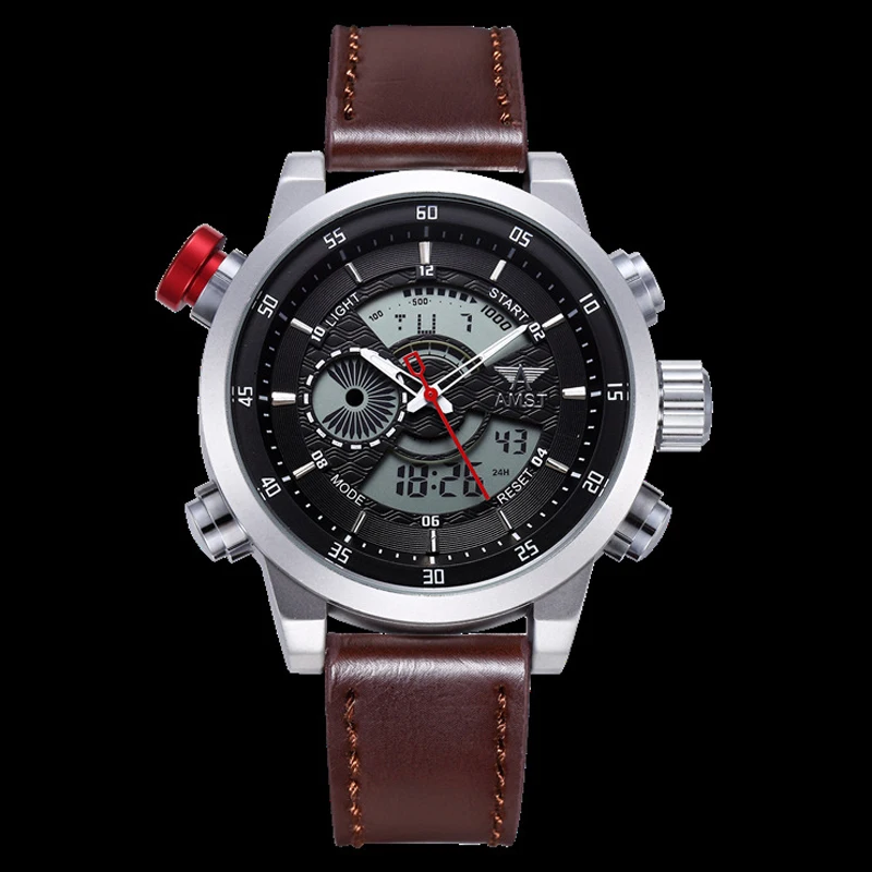 

50mm Big Dial Men's Watches Original Top Brand Analog Digital Watches Waterproof Men Quartz Watches Male Gifts Relogio Masculino