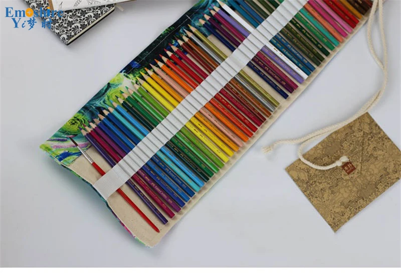 Emoshire Large-capacity hand-held pencil pens canvas pencils Korean men and women pencils (6)