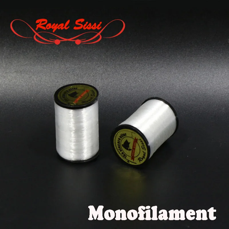 

2pools Mono fly tying thread 250yards/ spool monofilament translucent clear tying thread for bonefish scud ribbing fly patterns