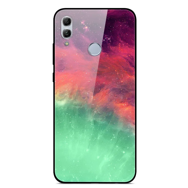 26 Чехол для Honor 10 Lite, 6,21 дюйма, закаленное стекло, Жесткий Чехол на заднюю панель для huawei Honor 10 Lite, HRY-LX1, мягкий ТПУ бампер для Honor 10 Lite - Цвет: 26