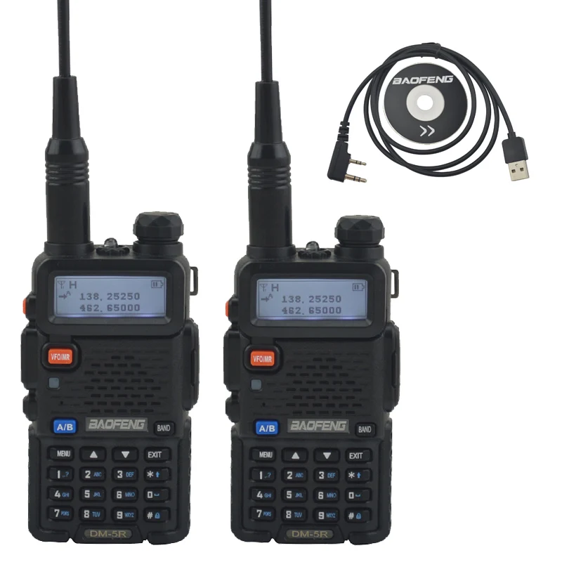 2 шт. Двухдиапазонная портативная рация 2-го поколения VHF/UHF | Мобильные телефоны и