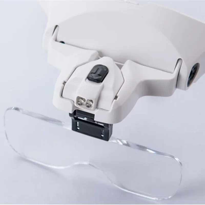 LED Light Magnifier Glasses Eyelash Extension Magnifying Glasses Hand 5
