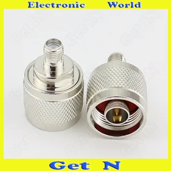 

10pcs-100pcs L16 Adapter Connector Converting N Male to SMA Female /SMA Female to N Male for Walkie Talkie