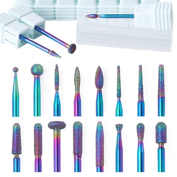 

27 Types Tungsten Blue Carbide Nail Drill Bit Electric Nail Mills Cutter for Machine Nail Files Accessories