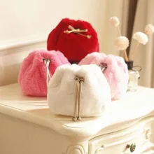 Новые милые мини-сумки для детей, сумка-ведро для девочек, плюшевая сумка через плечо, Детские модные сумки-мессенджеры 6H0110