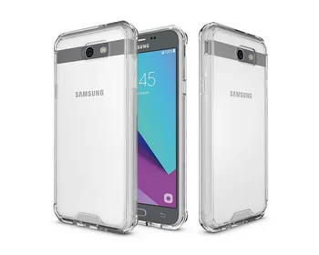 

20pcs/lot Free shipping Transparent Armour TPU+Acrylic high quality case cover for Samsung Galaxy J3 J5 J7 2017 J320 J520 J720