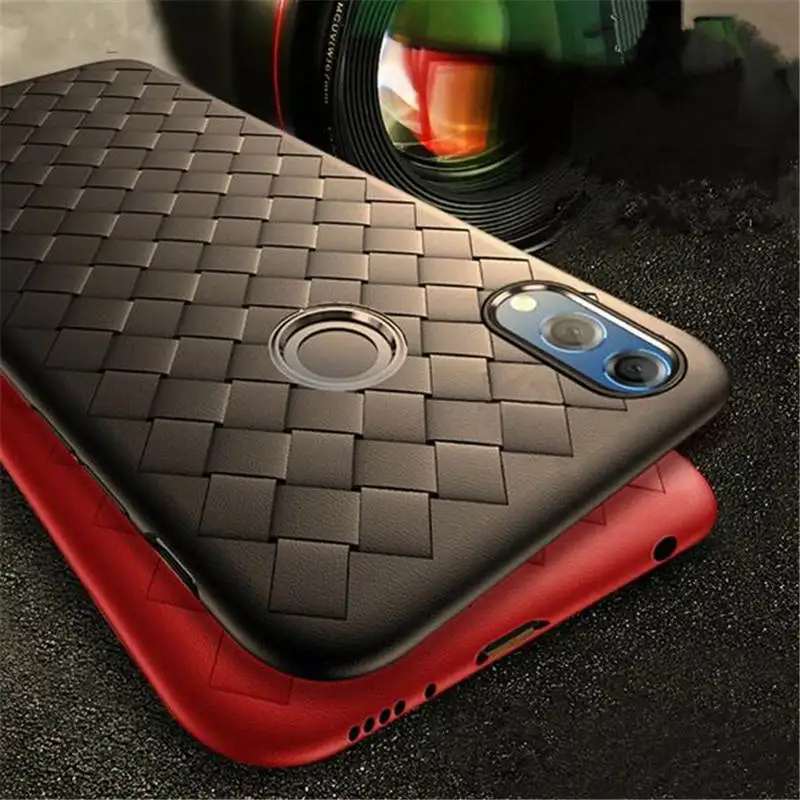 

Luxury Grid Pattern Case For Samsung Galaxy M20 Cases Ultra Thin Soft Silicone Protective Case For Galaxy M20 M 20 Cover