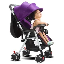 Портативная детская коляска, ультра-легкая, складная, может сидеть, лежа, высокий пейзаж, зонтик, автомобиль, детская тележка, коляска для новорожденного