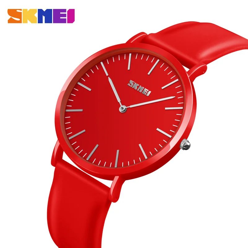 

SKMEI Women Watches Silicone Wristband Sport Couples Watch Clock 3bar Waterproof Fashion Quartz Watch relogio feminino