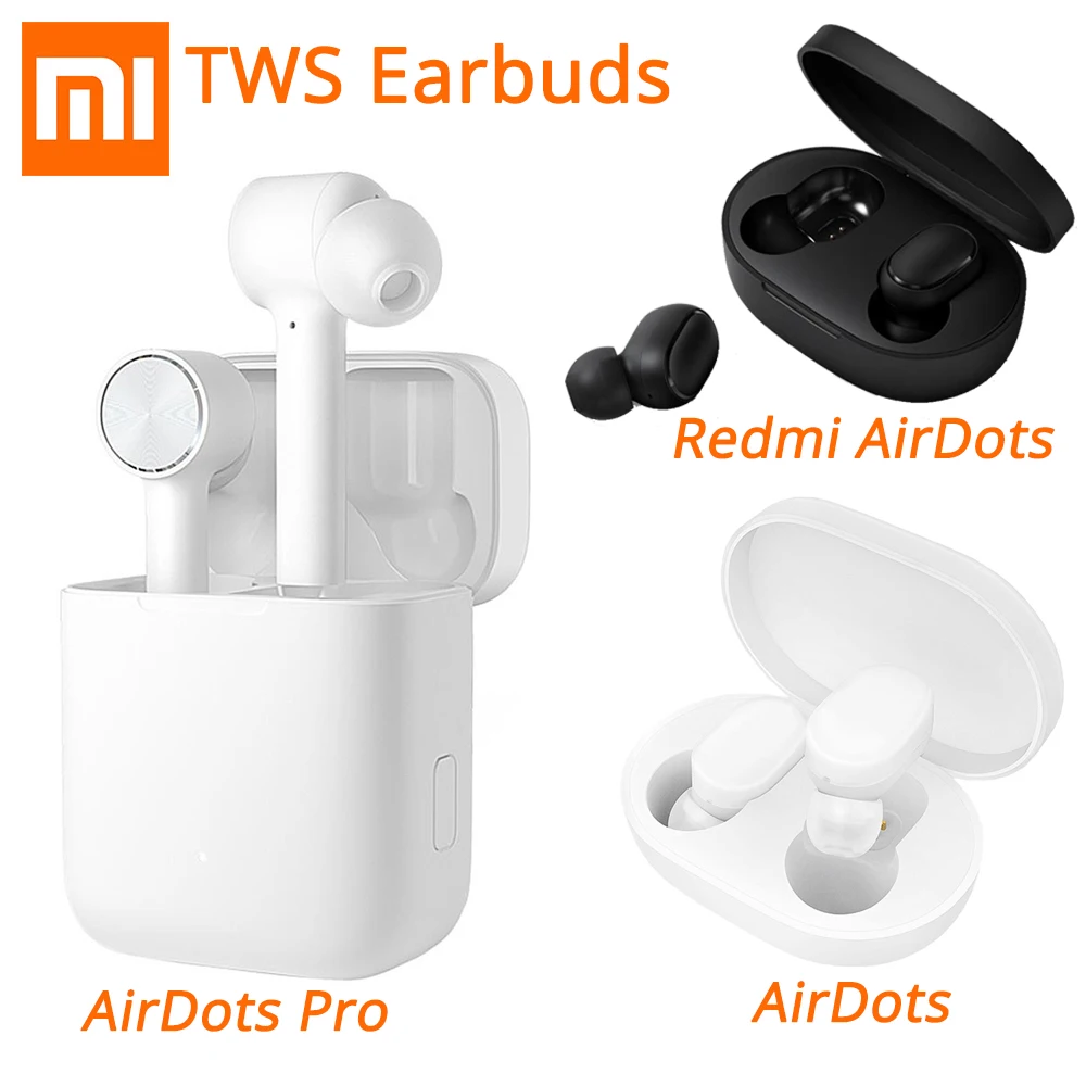 

Xiaomi Redmi AirDots TWS Earbuds Xiaomi AirDots Wireless Earphones Xiaomi AirDots Pro Bluetooth Earphones Voice Control tws