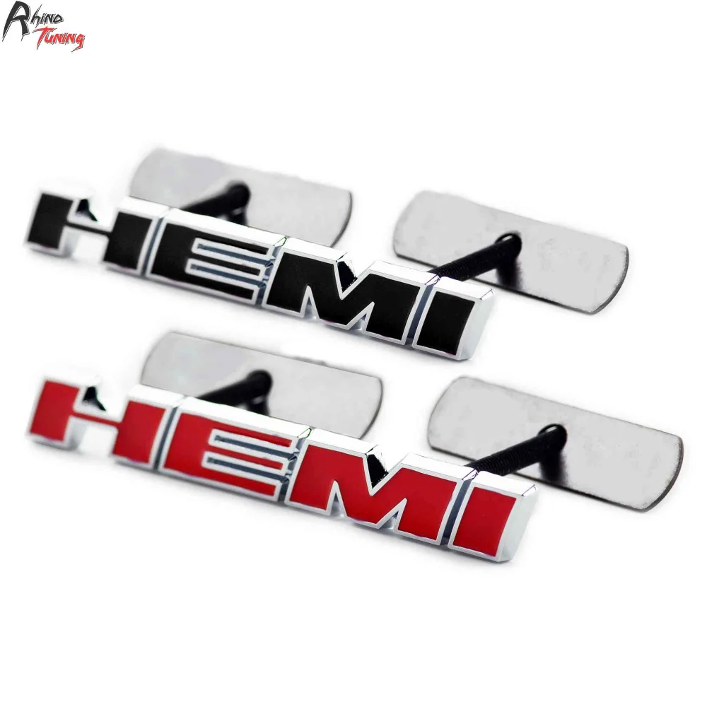3D المعادن HEMI ملصقات السيارات اكسسوارات التصميم شارة ل شاحن RAM 1500 تشالنجر سيارة الجبهة مصبغة شعار