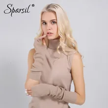 Sparsil женские осенние кашемировые перчатки длинные мягкие вязаные варежки теплые зимние однотонные Женские варежки Mujer Длина до локтя 40 см перчатки