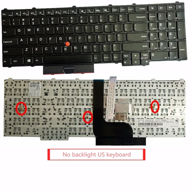 New Us Uk Ti Ru Zh Tw Laptop Keyboard For Ibm Lenovo Thinkpad P50
